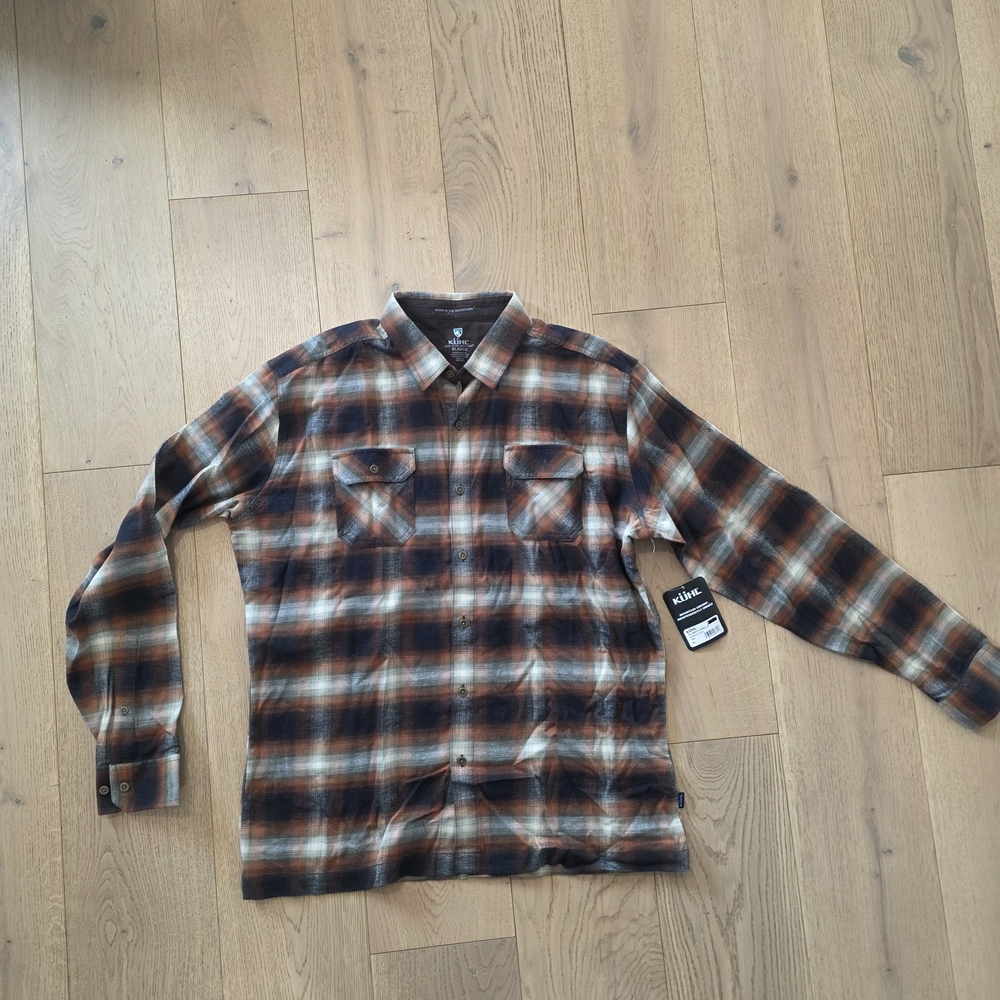 Plaid Button-Up Shirt Kuhl Sz XL